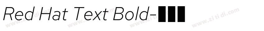 Red Hat Text Bold字体转换